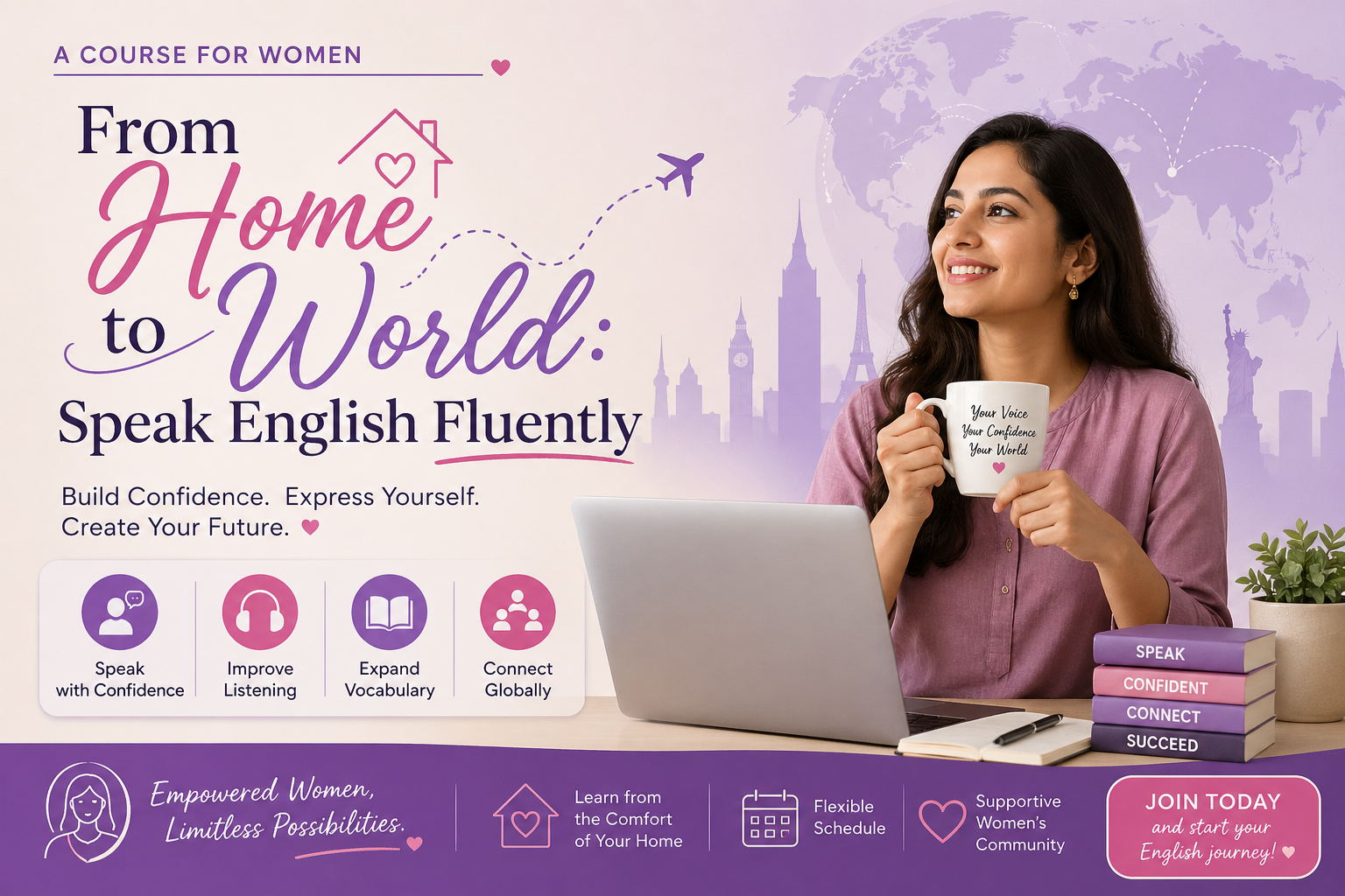 GRACEFUL ENGLISH FOR CONFIDENT WOMEN (Group)
